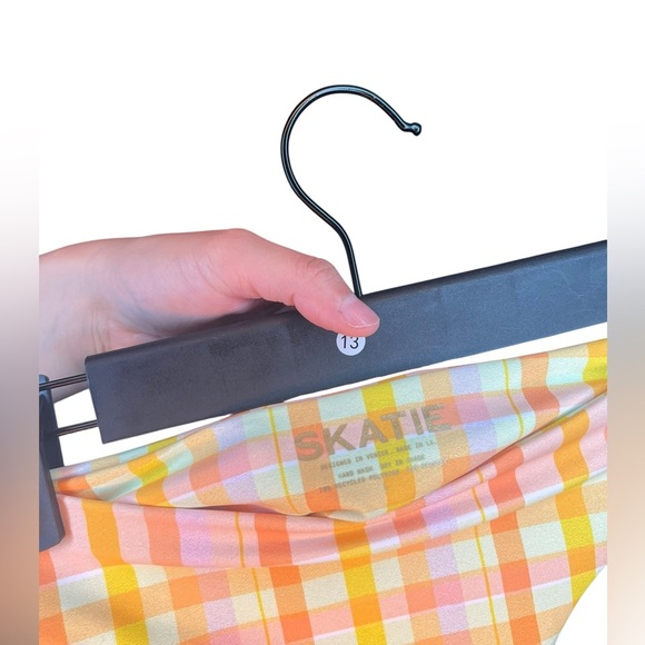 Skatie Plaid Orange Yellow Bottom - Picture 3 of 3